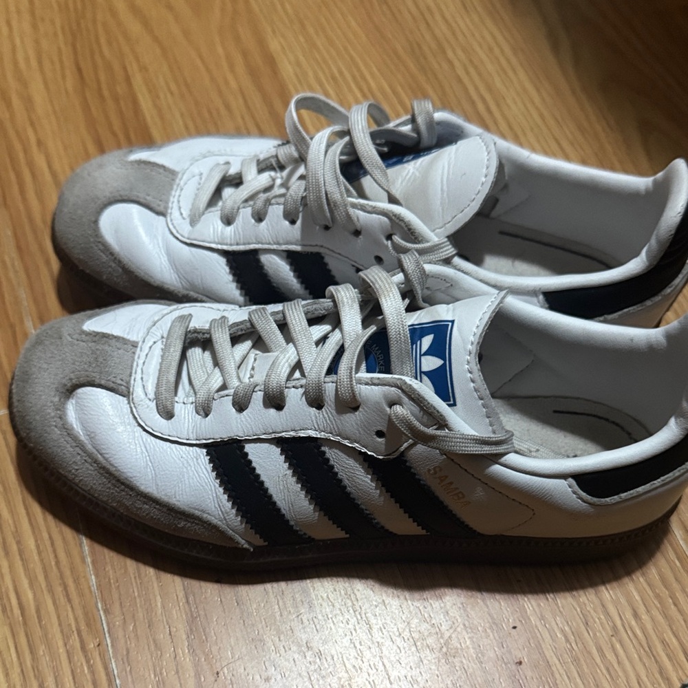 adidas White and Black Classic Samba Sneakers